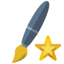 brush,star icon