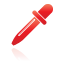 pipette, red icon