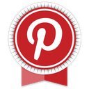 pinterest, ribbon, social icon