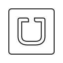 app, communication, mobile, network, screen, transportation, uber svg vector icon