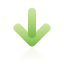 arrow, down, green icon