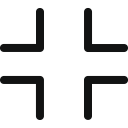 exit, fullscreen, fullscreen exit, fullscreenexit, minimize svg vector icon