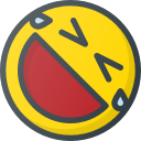 emoji, emote, emot, emot, rotfl svg vector icon