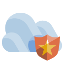 cloud,shield icon