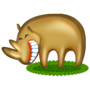 rhinoceros,animal,cartoon icon