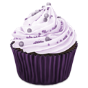 cupcake, purple, sweet icon