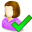 user,female,accept,profile,member,person,people,human,woman,account icon