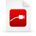 document, file, paper, red icon