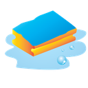 cleaning, janitor, sponge icon