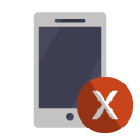 phone,cross icon