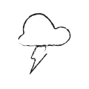 cloud, flash, forecast, idea, light, weather svg vector icon