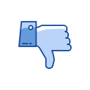 disapproved, reaction, thumbs down, unlike svg vector icon
