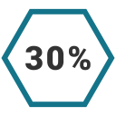 graphic, info, percent, thirty svg vector icon