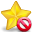 delete, star icon