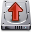 remove,arrow,disk,upload,disc,save,delete,del,ascend,ascending,increase,up,rise icon