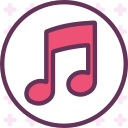 brand, logo, music, network, social svg vector icon