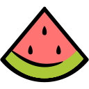 food, nutrition, summer, watermelon svg vector icon
