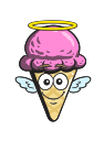 cartoon, cone, cream, emoji, ice svg vector icon