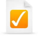document, file, orange, paper icon