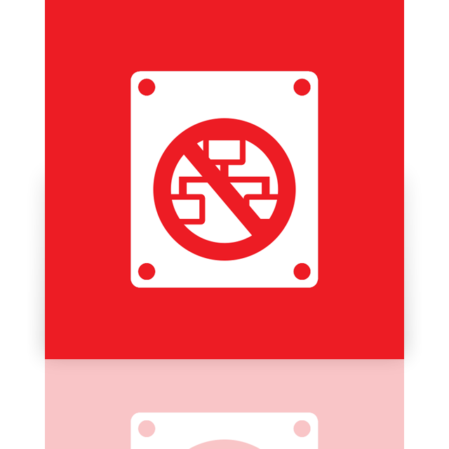 network,drive,offline,mirror icon