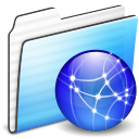 network,folder,stripe icon