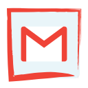 gmail, media, social svg vector icon