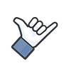awesome, cool, like, rocking icon