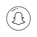 snapchat, snapchat button, snapchat logo, social media svg vector icon