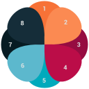 analytics, infographic, pie chart svg vector icon