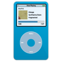 ipod,video,blue icon