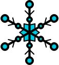 christmas, icicle, snow, snow flake, xmas svg vector icon