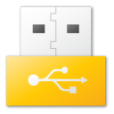 usb, yellow icon