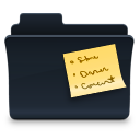 folder,badged,note icon