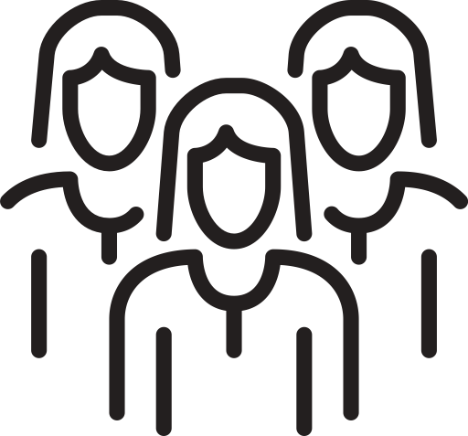 Team Women svg vector icon