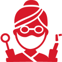 dentist,red icon