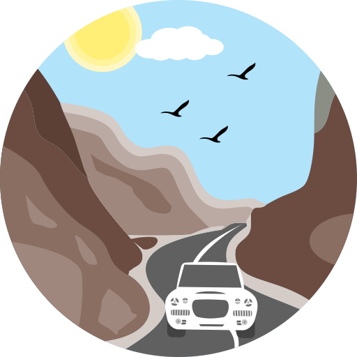 Highway svg vector icon