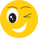 avatar, face, happy, smiley svg vector icon