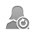 user,woman,reload icon