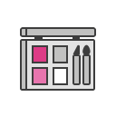 beauty, cosmetics, eye, eye shadows, eyeshadows, fasion, makeup svg vector icon