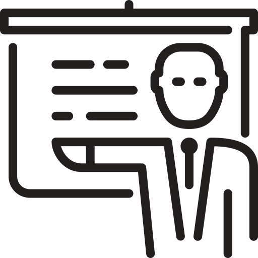 Presentation Man svg vector icon