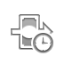 wire,transfer,clock icon