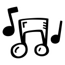 audio, instrument, music, note, party, sound svg vector icon