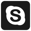 media, skype, social svg vector icon