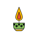 diwali, diya, festival, lights svg vector icon