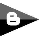 blogger, flag, media, social svg vector icon