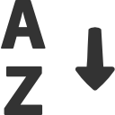 alphabetical,sorting icon
