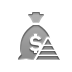 money,bag,dollar,pyramid icon