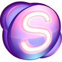 skype,purple icon