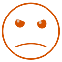anger, angrey, bold svg vector icon