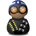 night,vision,blue,helmet,black icon